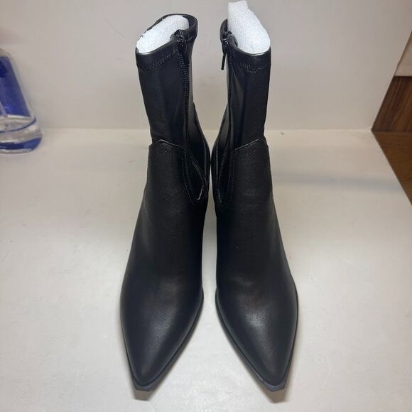 Steve Madden Women 11 M Black Leather Thorn Western Sock Boots NIB IR9 - Picture 5 of 7